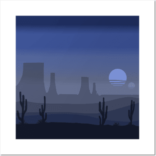 night desert Posters and Art